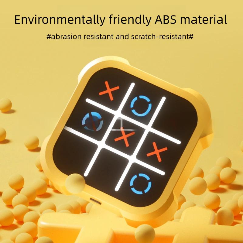 APODESS 4 in 1 Tic-tac-toe game console, portable travel educational memory growth game