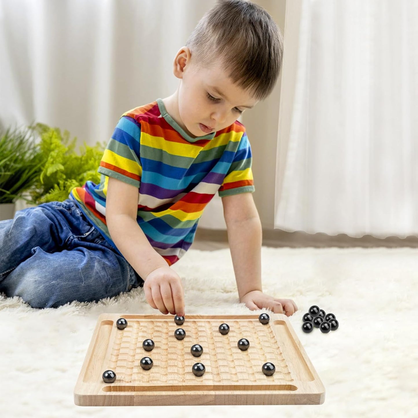 APODESS Magnetic Chess Board Toys Magnetic Induction Chess Parent-Child Interaction Against Desktop