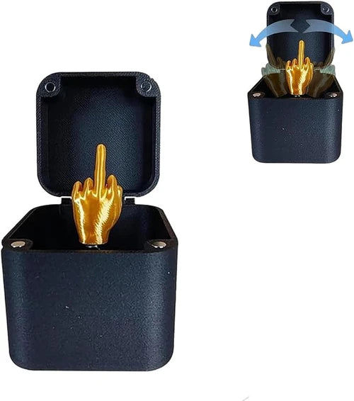 APODESS Middle Finger Gift Box Toy Christmas Gift Spoof Suitable for molesting and spoofing friends