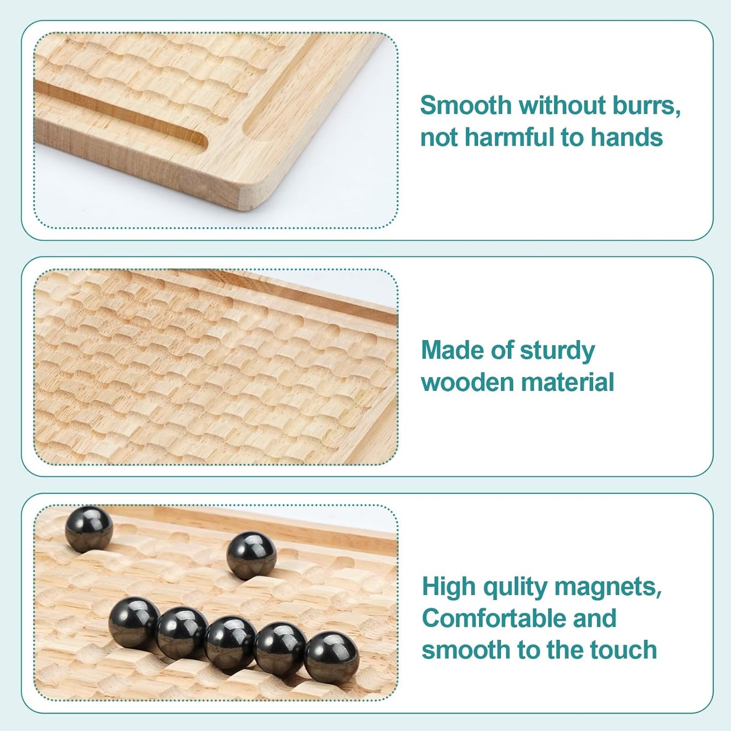 APODESS Magnetic Chess Board Toys Magnetic Induction Chess Parent-Child Interaction Against Desktop