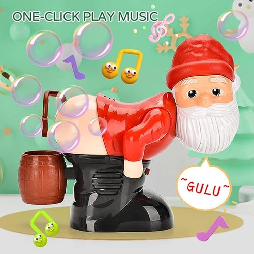 APODESS Santa Claus bubble machine Funny fart blowing bubbles Christmas funny toys Gifts for children