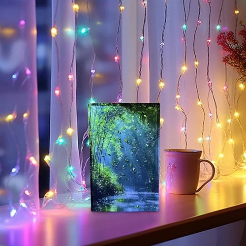 Bamboo forest flow hemp refrigerator stickers decorative ornaments memorial stickers Kitchen Nature