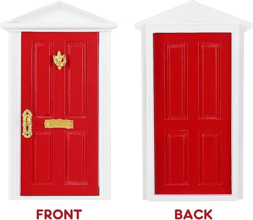 APODESS Mini Christmas Decoration Door Elf Door Magic Door Decorate the room to increase the festive