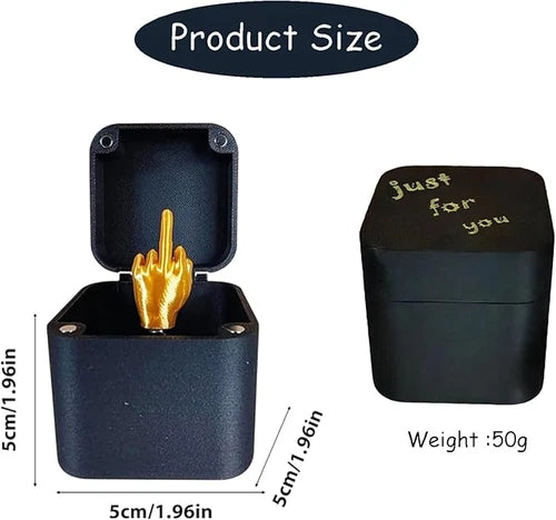APODESS Middle Finger Gift Box Toy Christmas Gift Spoof Suitable for molesting and spoofing friends