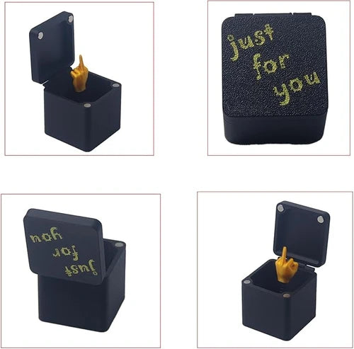 APODESS Middle Finger Gift Box Toy Christmas Gift Spoof Suitable for molesting and spoofing friends