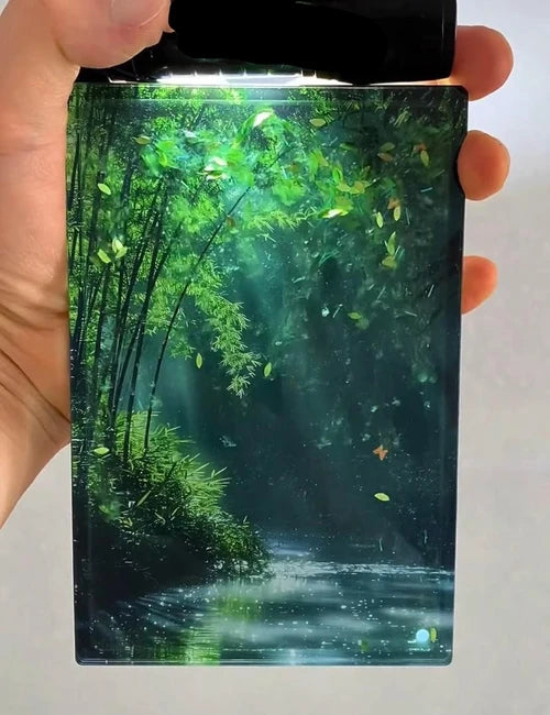 Bamboo forest flow hemp refrigerator stickers decorative ornaments memorial stickers Kitchen Nature