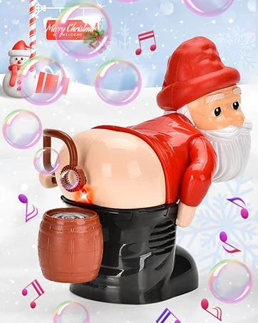 APODESS Santa Claus bubble machine Funny fart blowing bubbles Christmas funny toys Gifts for children