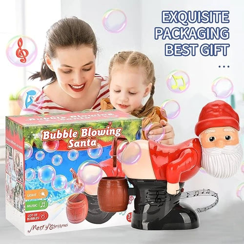 APODESS Santa Claus bubble machine Funny fart blowing bubbles Christmas funny toys Gifts for children
