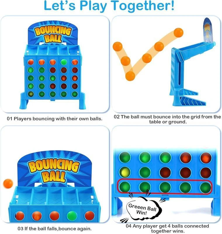 Double multiplayer bouncing four pieces toys Portable foldable puzzle leisure games